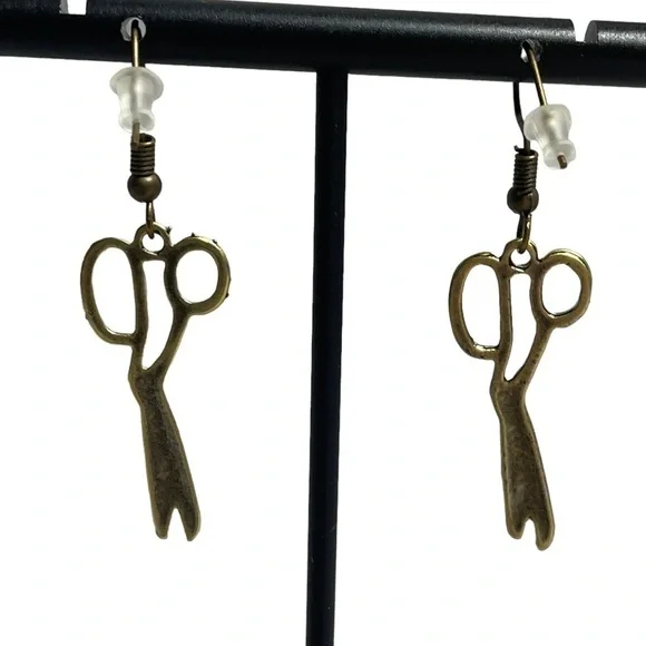 Scissor dangle earrings NWOT - Picture 2 of 4